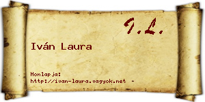 Iván Laura névjegykártya