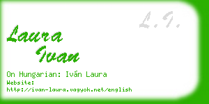 laura ivan business card